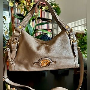 Michael Kors Stockard Tan Leather Shoulder Bag